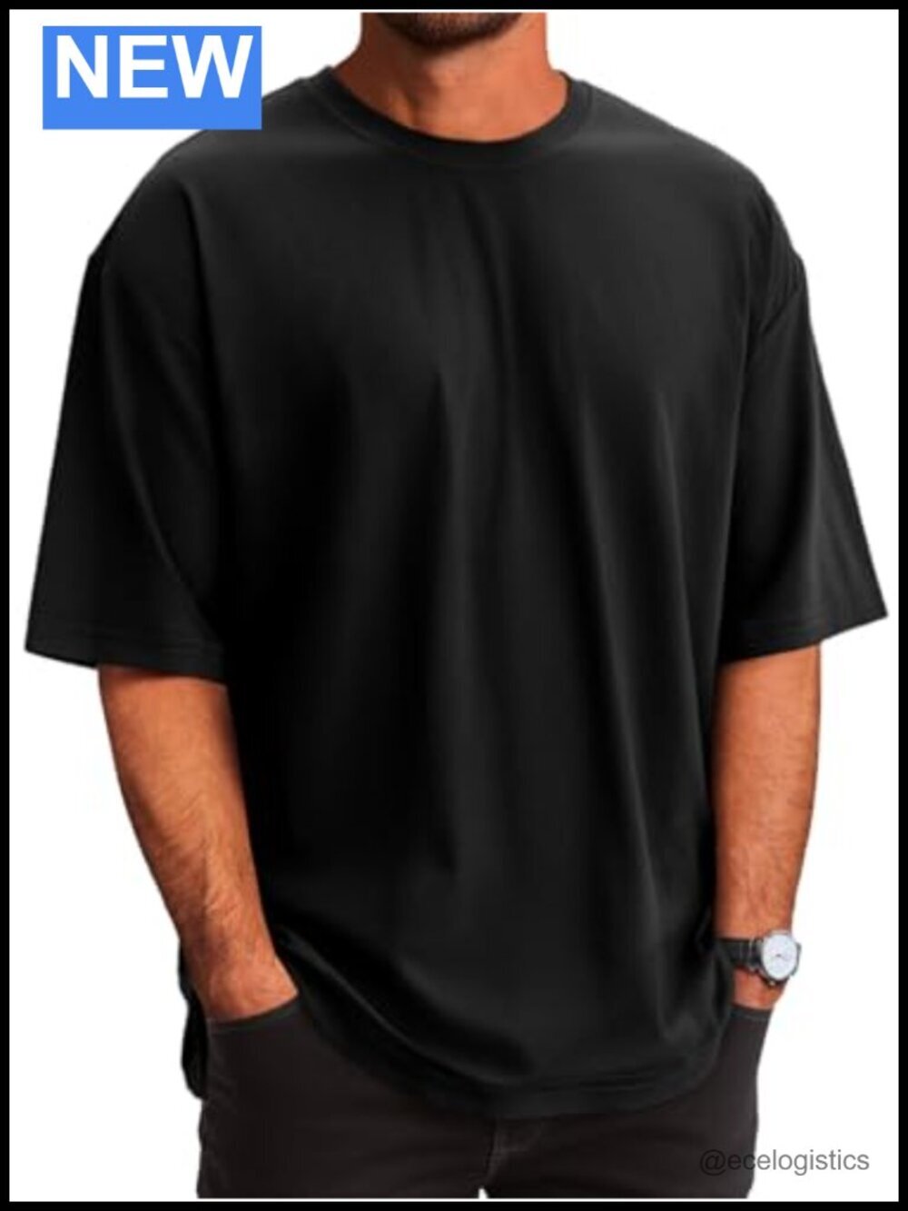 Mens Casual T-Shirt Short Sleeve Lightweight Oversized Summer Cotton Tee Crew